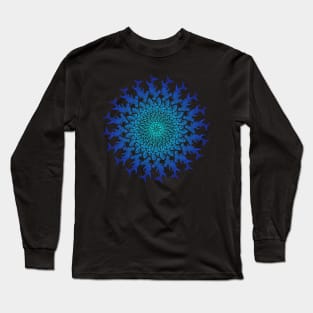 Tribal Hammerhead Mandala Long Sleeve T-Shirt